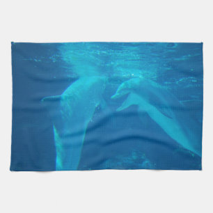 Chatting Dolphin Pair Kitchen Towel Theedoek