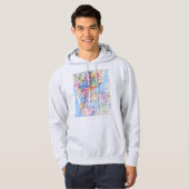 Chattogram Bangladesh City Map Hoodie (Voorkant volledig)