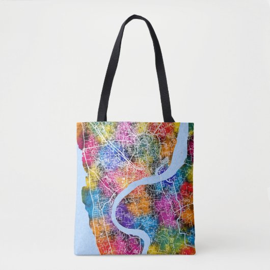 Chattogram Stadsplattegrond Bangladesh Tote Bag (Voorkant)