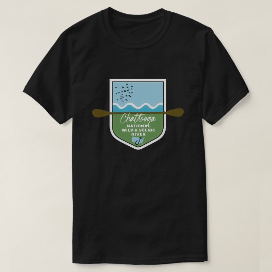 Chattooga National Wild and Schilderachtig River S T-shirt (Design voorkant)