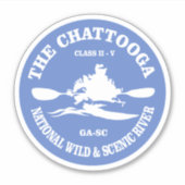 Chattooga River (rd) Sticker (Voorkant)