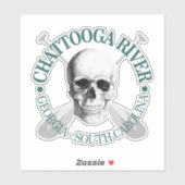 Chattooga River (schedel) Sticker (Vel)