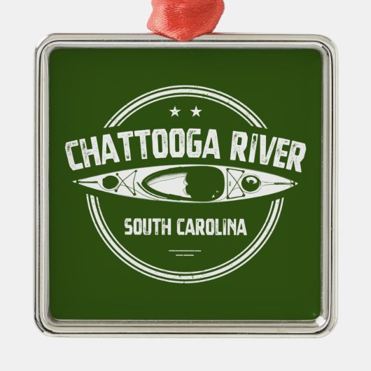 Chattooga River, South Carolina Metalen Ornament (Voorkant)