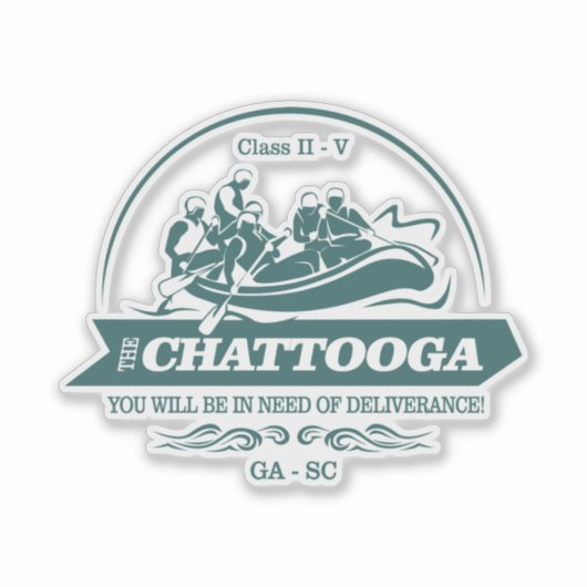 Chattooga Rivier (rafting2) Sticker (Voorkant)