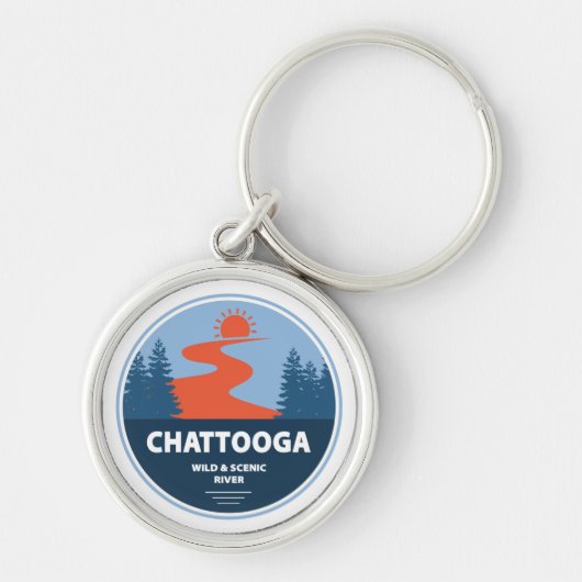 Chattooga Wild en Schilderachtig rivier Sleutelhanger (Voorkant)