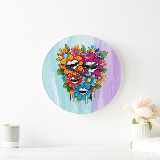 Chatty Blossoms Taza Grote Klok (Huis)