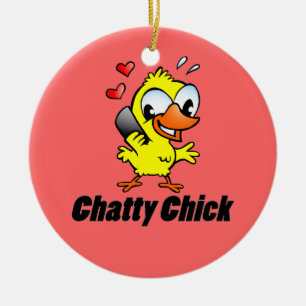 Chatty Chick Keramisch Ornament