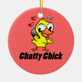 Chatty Chick Keramisch Ornament