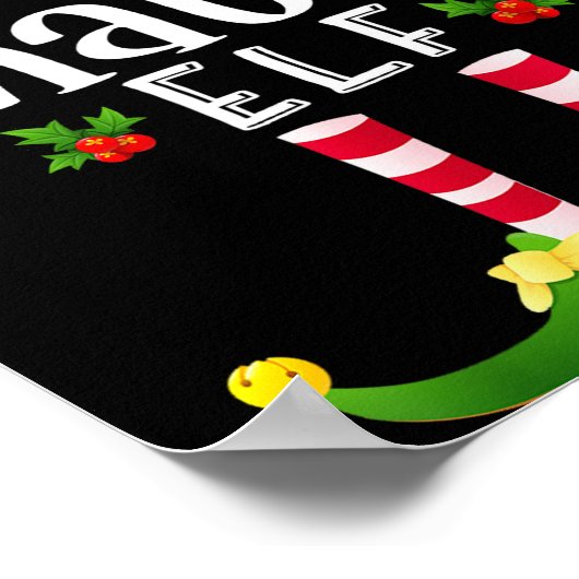 Chatty Christmas Elf Matching Pajama X-mas Party  Poster (Hoek)