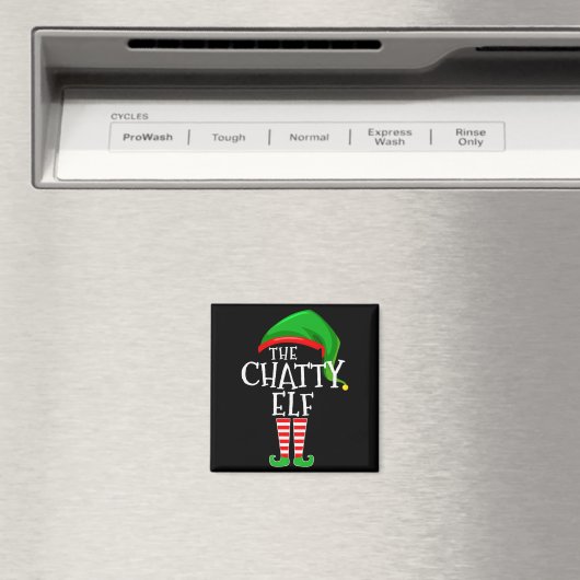 Chatty Elf Family Matching Group Christmas Premium Magneet (Insitu (Vaatwasser))