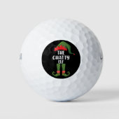 Chatty Elf Family Matching Group Kerstmis Golfballen (Voorkant)