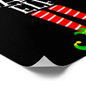 Chatty Elf Funny Matching Family Group Christmas P Poster (Hoek)