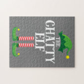 Chatty Elf Matching Family-kerstfeest Legpuzzel (Horizontaal)
