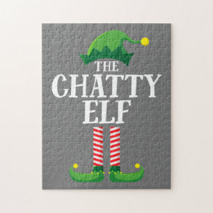 Chatty Elf Matching Family-kerstfeest Legpuzzel
