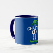 Chatty Elf Matching Family-kerstfeest Mok (Voorkant links)