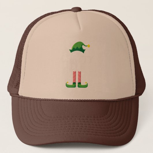 Chatty Elf Matching Family-kerstfeest Trucker Pet (Voorkant)
