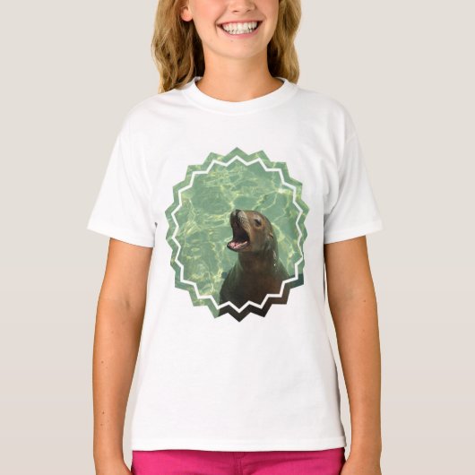 Chatty Zee Lion Girl's T-Shirt (Voorkant)
