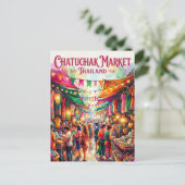 Chatuchak Markt Thailand Briefkaart (Staand voorkant)