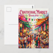 Chatuchak Markt Thailand Briefkaart (Voorkant / Achterkant)