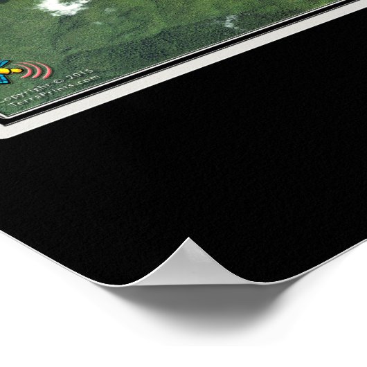 Chatuge Lake North Carolina-Georgia Satellite Map Poster (Hoek)