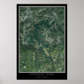 Chatuge Lake North Carolina-Georgia Satellite Map Poster (Voorkant)