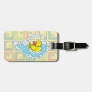 Chaucer de Rubber Duck Bagagelabel