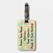 Chaucer de Rubber Duck Bagagelabel (Achterkant verticaal)