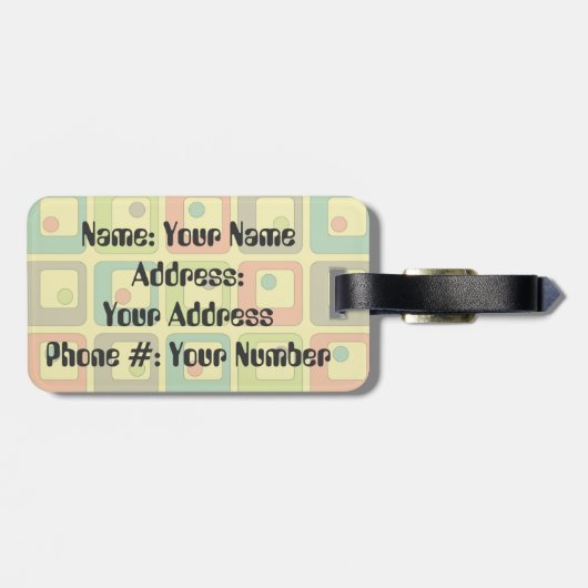 Chaucer de Rubber Duck Bagagelabel (Achterkant horizontaal)