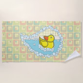 Chaucer de Rubber Duck Beach Handdoek (Voorkant)