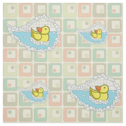 Chaucer de Rubber Duck Fabric Stof (Swatch)