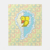 Chaucer de Rubber Duck Fleece Blanket Deken (Voorkant)