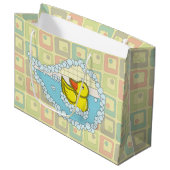 Chaucer de Rubber Duck Gift Bag Large Cadeautasje (Voorkant Gekanteld)