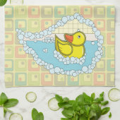 Chaucer de Rubber Duck Keukenhanddoek (Gevouwen)