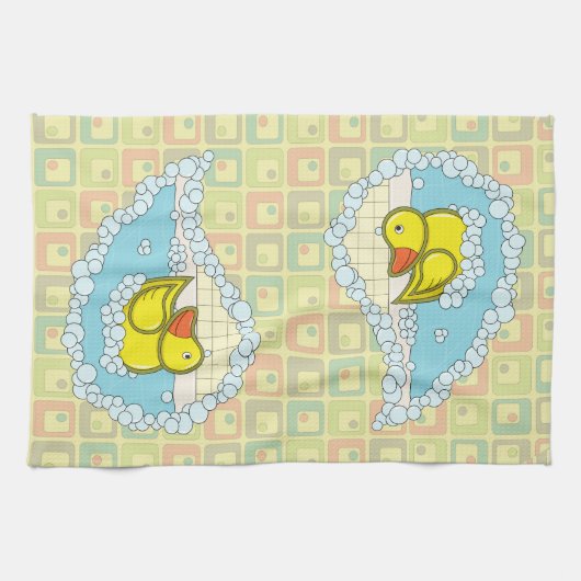 Chaucer de Rubber Duck Keukenhanddoek (Horizontaal)