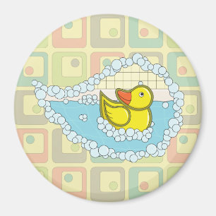 Chaucer de Rubber Duck Magnet