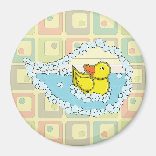 Chaucer de Rubber Duck Magnet (Voorkant)