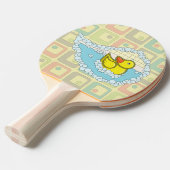 Chaucer de Rubber Duck Ping Pong Paddle Tafeltennisbatje (Voorkant Gekanteld)