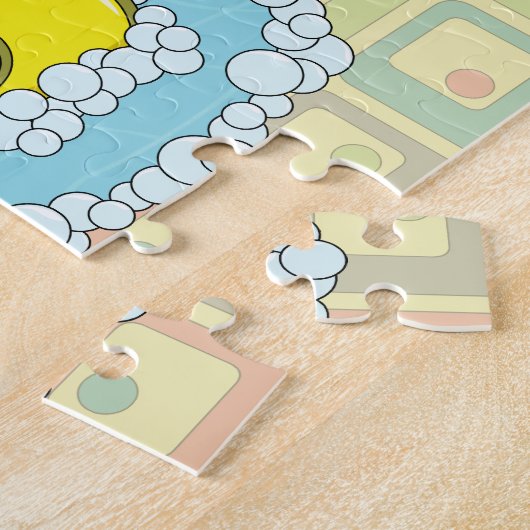 Chaucer de Rubber Duck Puzzle Legpuzzel (Zijkant)