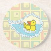 Chaucer de Rubber Duck Sandstone Onderzetter (Voorkant)