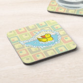 Chaucer de Rubber Duck Square Onderzetter (Linkerzijde)