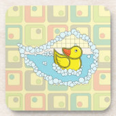 Chaucer de Rubber Duck Square Onderzetter (Voorkant)