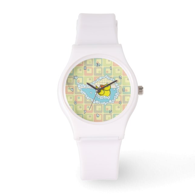 Chaucer de Rubber Duck Watch Horloge (Voorkant)