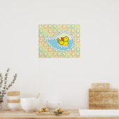 Chaucer de Rubber Eend Poster (Keuken)