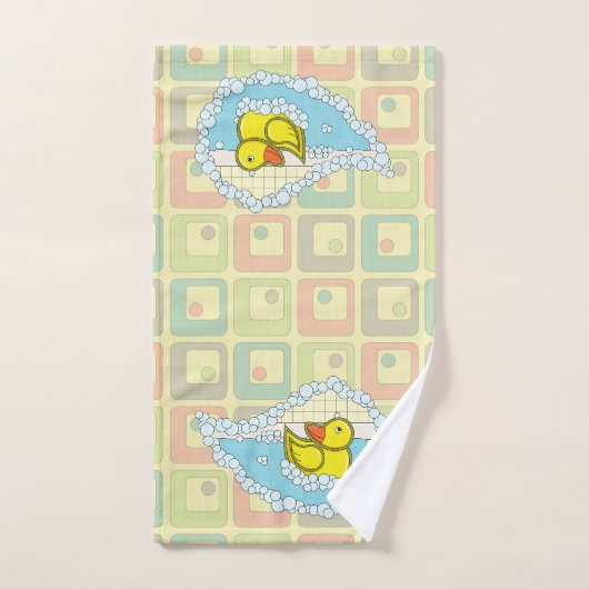 Chaucer de rubberen eendenhanddoekset bad handdoek (Handdoek)