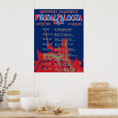 Chaucer "Feudalpalooza" 1392 Poster van de rondlei (Keuken)