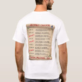Chaucer "Feudalpalooza" 1392 Tour (Mannen Light) T-shirt (Achterkant)