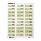 Chaucer het Rubber Duck Return Address Label (Full Sheet)