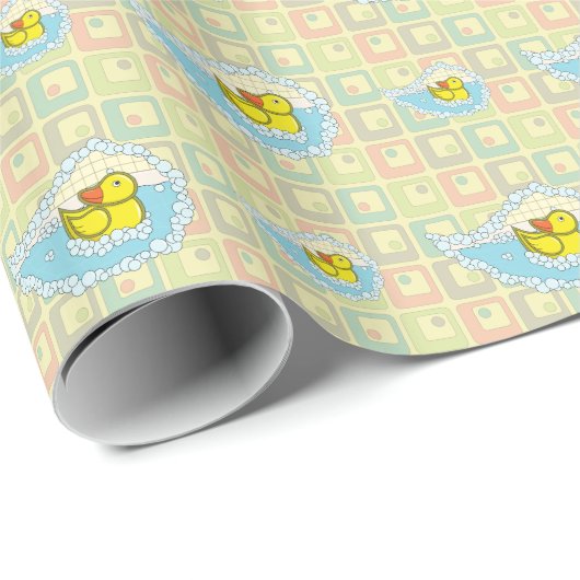 Chaucer het Rubber Duck Wrapping Papier (Rol Hoek)