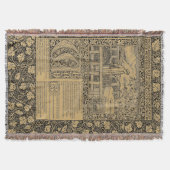 Chaucer Leaf van Kelmscott Press Deken (Voorkant)