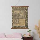 Chaucer Leaf van Kelmscott Press Hangend Wandkleed (Slaapkamer)